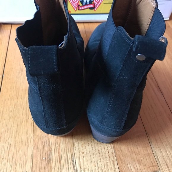 Hunter Black Suede Chelsea Ankle Boots - Picture 4 of 7